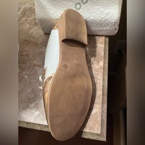 JC Loafers. White & gold . Really cute loafers